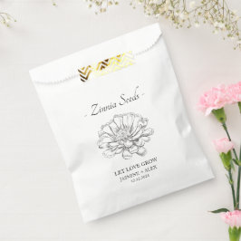 Gelassen Liebe Grow l Zinnia Seeds Wedding Geschenktütchen