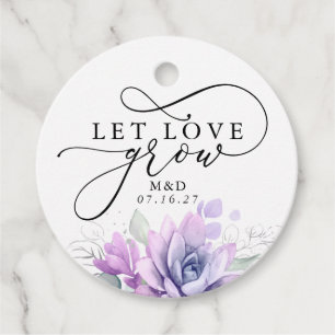 Gelassen Liebe Grow Silver Greenery Elegante Hochz Geschenkanhänger