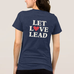 Gelassen Liebe Inspirationsorientiertes Herz Tri-Blend Shirt
