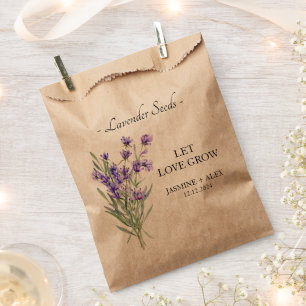 Gelassen Liebe Lavendel-Hochzeitsverpackungsbeutel Geschenktütchen