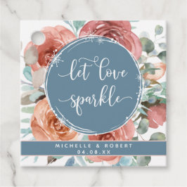 Gelassen Liebe Sparkle, Ätherischer Blumenzacker Geschenkanhänger