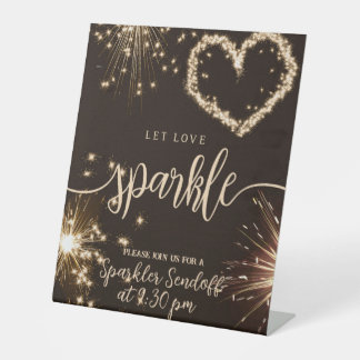 Gelassen Liebe Sparkle Custom Wedding Sockelschild