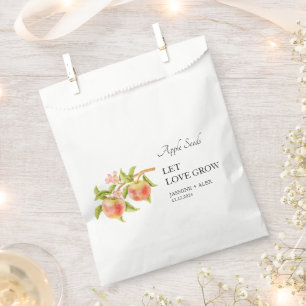 Gelassen Liebe wachsen   Apple Seed Gastgeschenk H Geschenktütchen