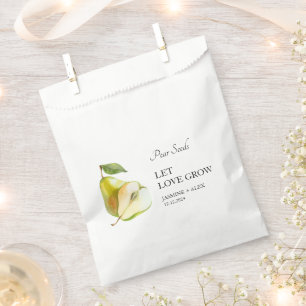 Gelassen Liebe wachsen Birnensaatbeutel, Gastges Geschenktütchen