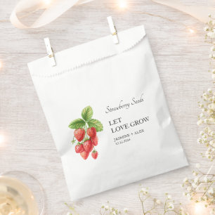 Gelassen Liebe wachsen Erdbeerbeutel zur Gastges Geschenktütchen