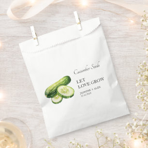Gelassen Liebe wachsen Gurkenwurzel-Gastgeschenk Geschenktütchen