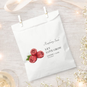 Gelassen Liebe wachsen Himbeersfutterbeutel für Geschenktütchen