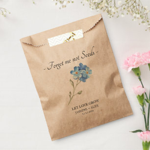 Gelassen Liebe wachsen l Vergessen-nicht-Seeds Hoc Geschenktütchen