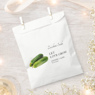 Gelassen Liebe wachsen   Zucchini-Gastgeschenk Hoc Geschenktütchen
