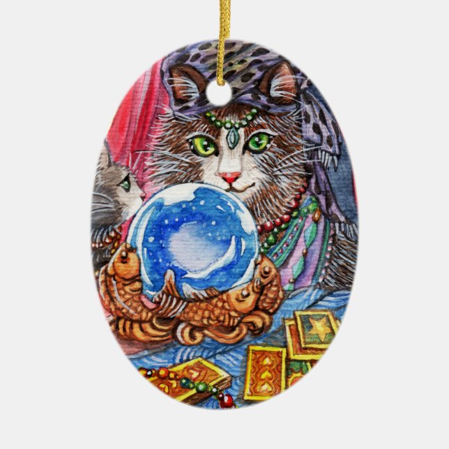 Gelassen mir sagen Sie Ihrem Vermögen Keramik Ornament (Vorne)