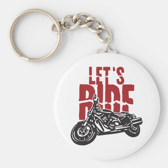 Gelassen Motorraddesign Schlüsselanhänger (Vorne)