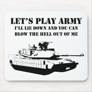 Gelassen uns Armee spielen Mousepad