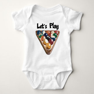 Gelassen uns Billard spielen Baby Strampler