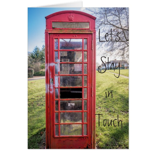 Gelassen uns bleibe Sie in der Touch (Vorne)