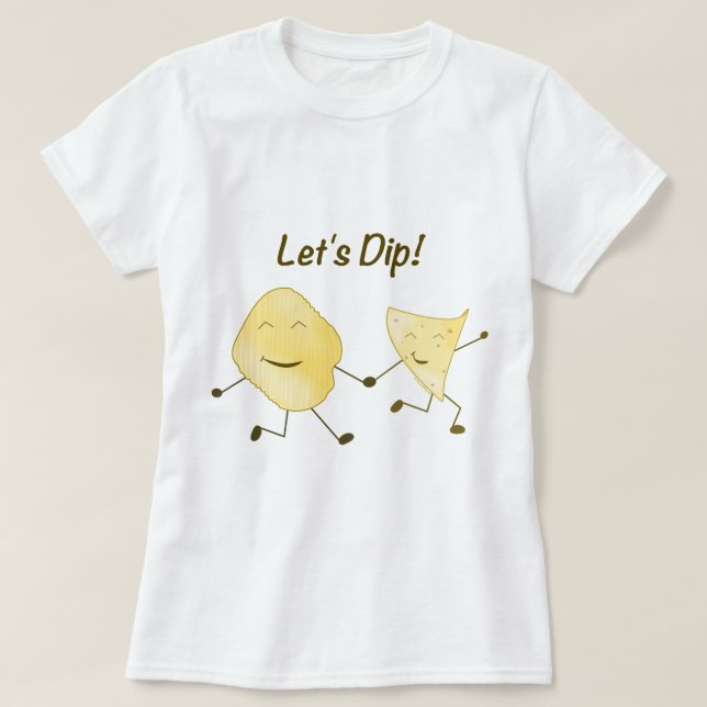 Gelassen uns eintauchen! T-Shirt (Design vorne)