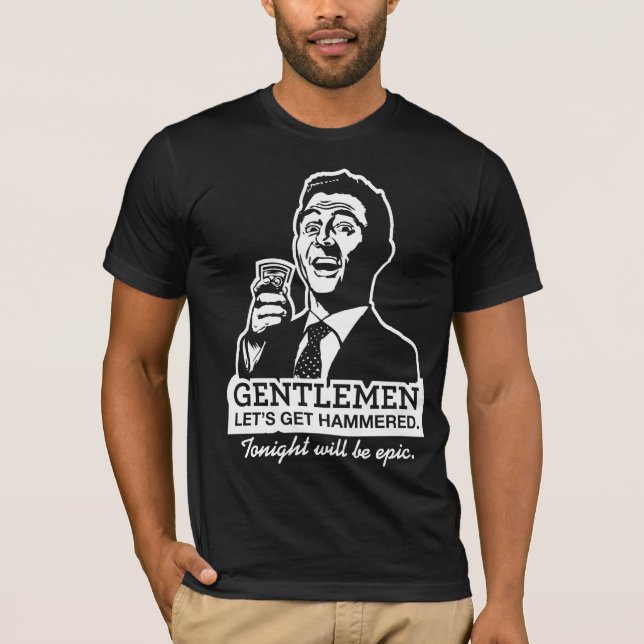 Gelassen uns erhalten Sie gehämmertes Shirt (Vorderseite)