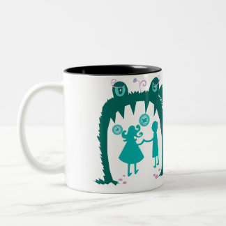 Gelassen uns erhalten Sie herein Zweifarbige Tasse