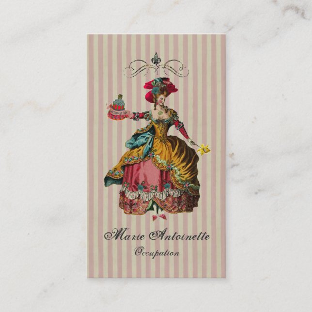 Gelassen uns essen Sie Kuchen - Geschäfts-Karten Visitenkarte (Vorderseite)