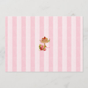 Gelassen uns essen Sie Kuchen-Party Einladungen