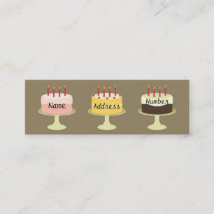 Gelassen uns essen Sie! Telefonnummerkarte