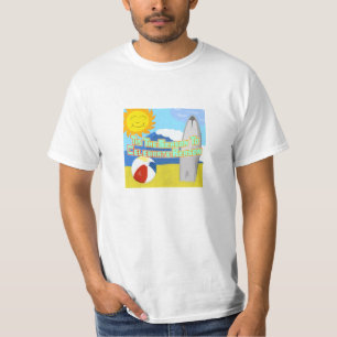 Gelassen uns feiern Sie Grund T-Shirt