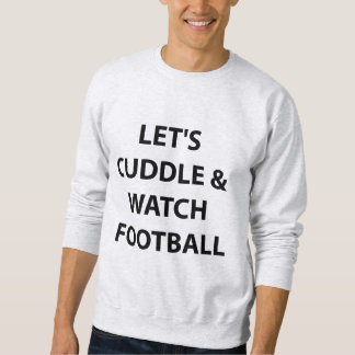 Gelassen uns Fußball streicheln u. aufpassen. Sweatshirt