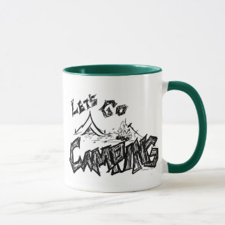 Gelassen uns gehen Campings-Entwurf im Freien Tasse