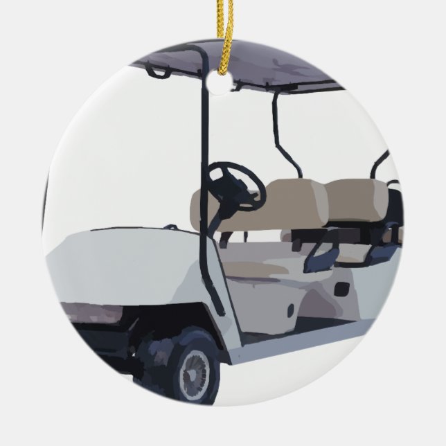 Gelassen uns gehen Sie Golf zu spielen Keramik Ornament (Vorne)