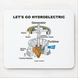 Gelassen uns gehen Sie hydroelektrisch Mousepad