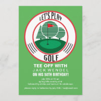 Gelassen uns Golf-Einladung spielen