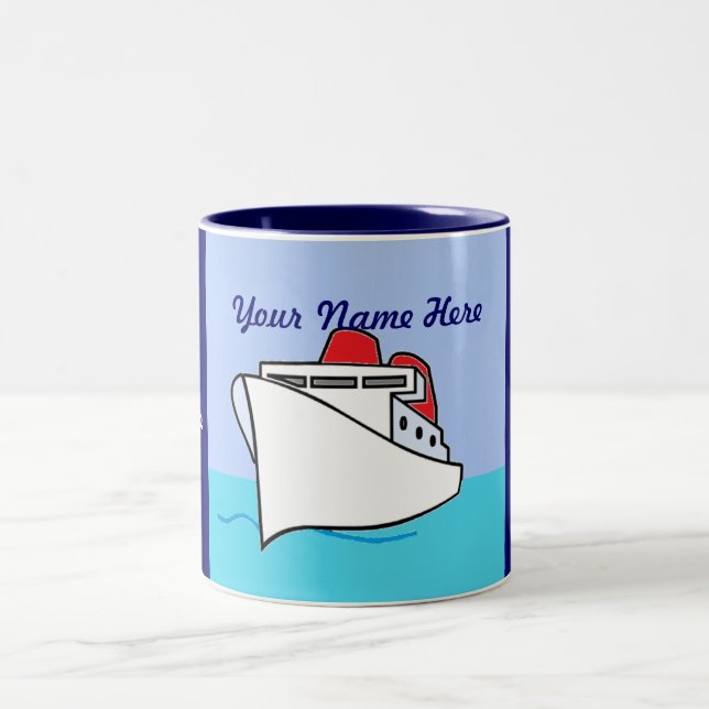 Gelassen uns kreuzen personalisierte Tasse (Mittel)