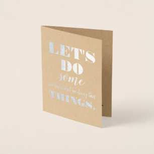 Gelassen uns - lustigen Brautjungfern-Antrag tun Folienkarte