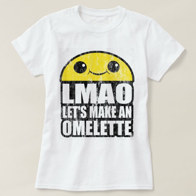 Gelassen uns machen Sie ein Omelett DS T-Shirt (Design vorne)