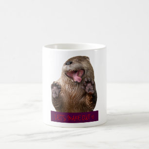 Gelassen uns machen Sie - Otter-Tasse aus Kaffeetasse