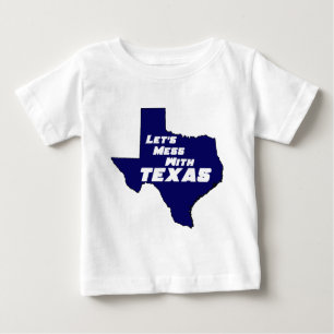 Gelassen uns mit Texas-Blau verwirren Baby T-shirt