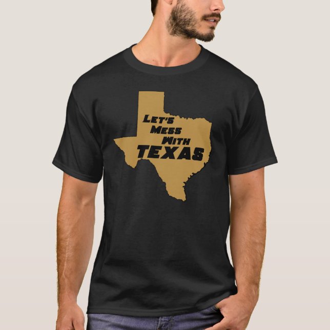 Gelassen uns mit Texas Brown verwirren T-Shirt (Vorderseite)