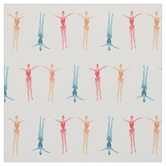 Gelassen uns schwimmen stoff (Muster)