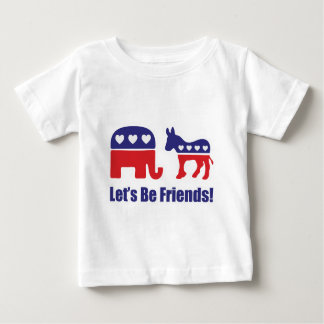 Gelassen uns seien Sie Freunde! Baby T-shirt