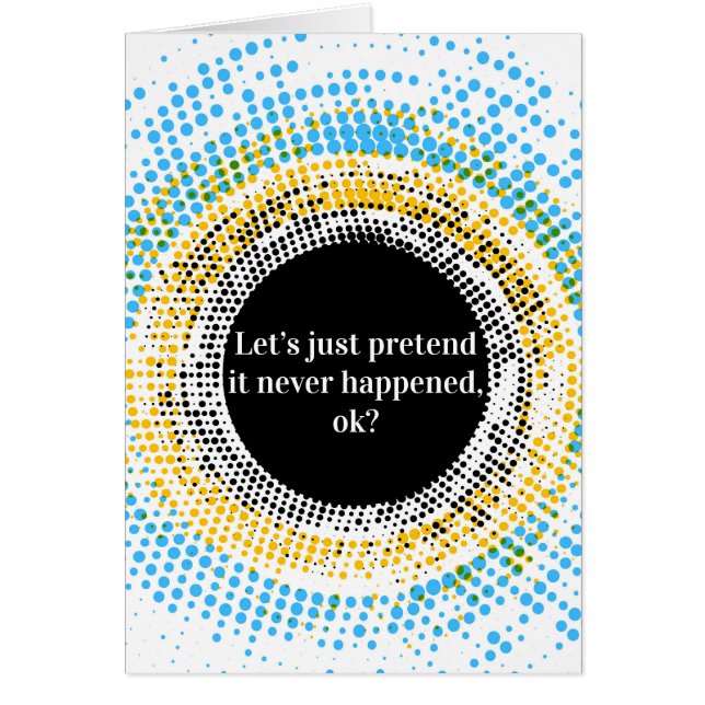 Gelassen uns täuschen Sie es einfach geschah nicht (Vorne)