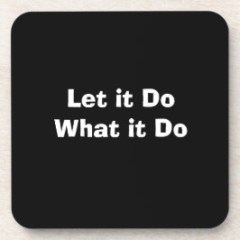 "Gelassen" Untersetzer aus hartem Kunststoff