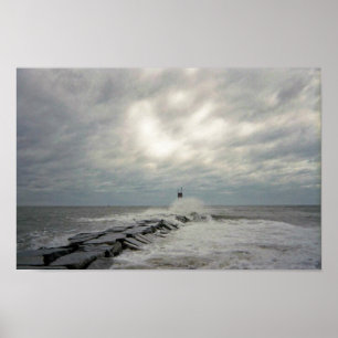 gelassenes gehendes Surfen Poster