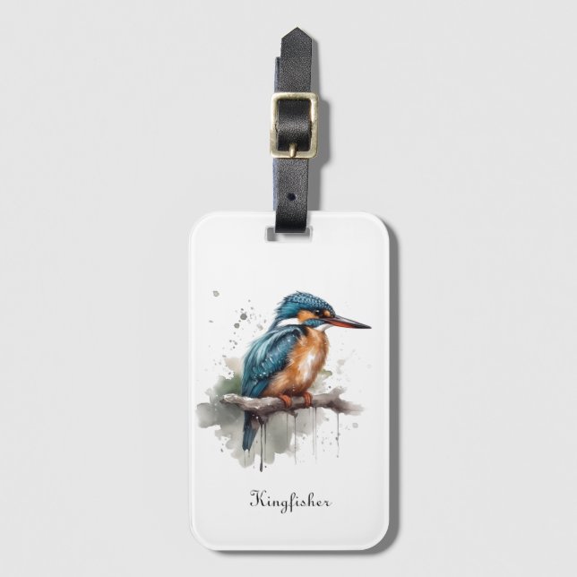 Gelassenheit des Kingfisher Gepäckanhänger (Vorderseite Vertikal)