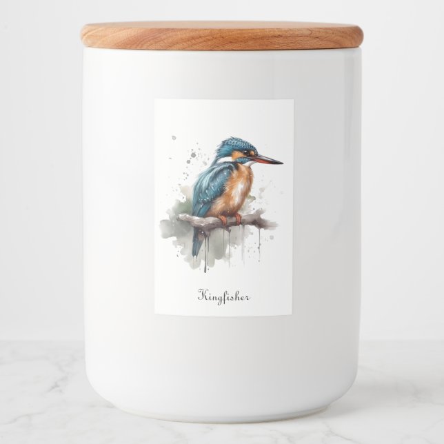 Gelassenheit des Kingfisher Lebensmitteletikett (Vorderseite)