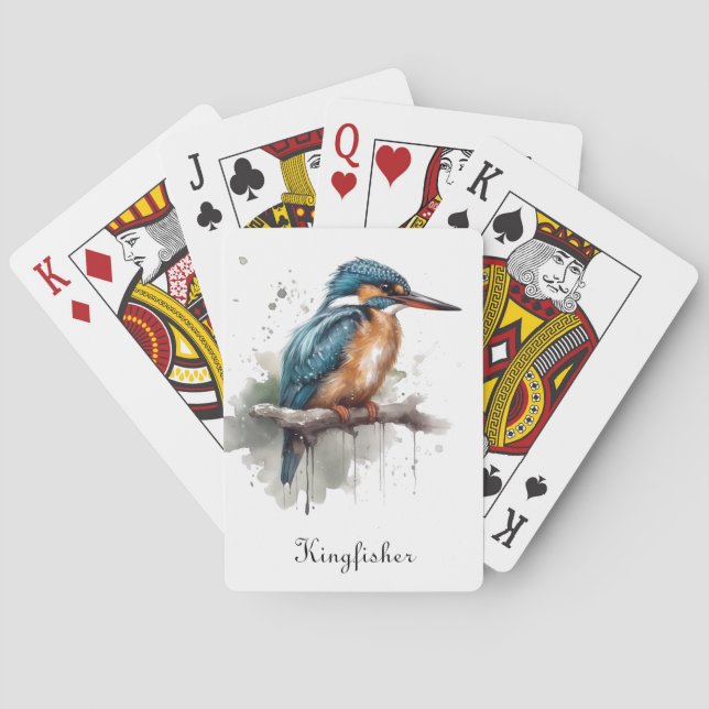 Gelassenheit des Kingfisher Spielkarten (Rückseite)