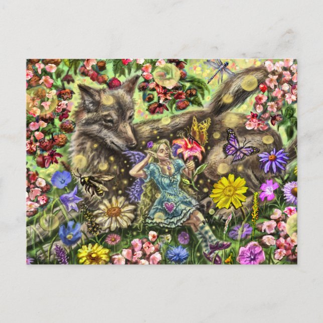 Gelassenheit Feiertagspostkarte (Vorderseite)