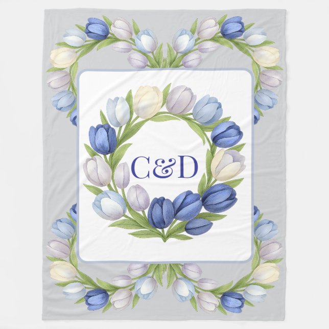 Gelassenheit in der Wohngestaltung Blütenpastel Tu Fleecedecke (Vorderseite)