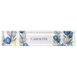 Gelassenheit in der Wohngestaltung Blütenpastel Tu Namensplakette