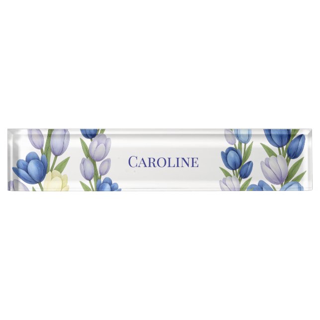 Gelassenheit in der Wohngestaltung Blütenpastel Tu Namensplakette (Vorderseite)