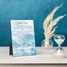 Gelassenheit, Mut und Weisheit Fotoplatte