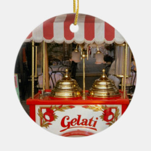 Gelati, italienische Eiscreme Keramikornament